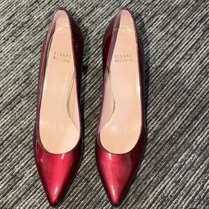 Stuart Weitzman Red Patent Leather Heels Size 7.5